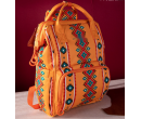 Aztec Printed Callie Backpack - Mustard