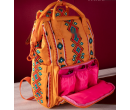 Aztec Printed Callie Backpack - Mustard