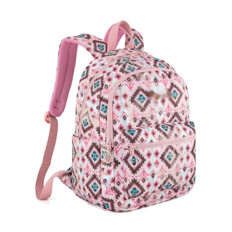 Aztec Print Backpack -Pink
