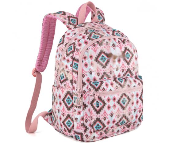 Aztec Print Backpack -Pink