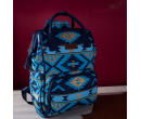 Printed Callie Backpack - Navy &Yellow
