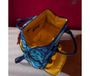 Printed Callie Backpack - Navy &Yellow