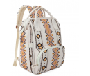 Printed Callie Backpack - Tan & Yellow