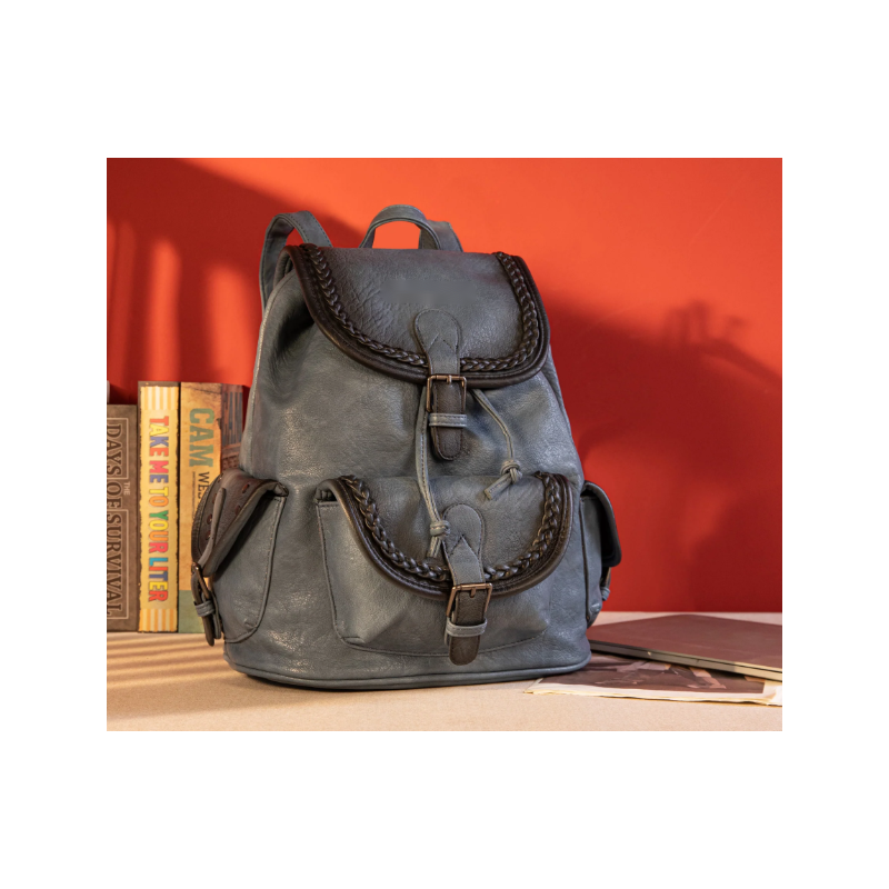 Stone Wash Backpack - Sky Blue