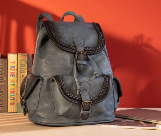 Stone Wash Backpack - Sky Blue