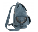 Stone Wash Backpack - Sky Blue