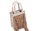 FTW Collection - loral Tooled Fringe Mini Tote