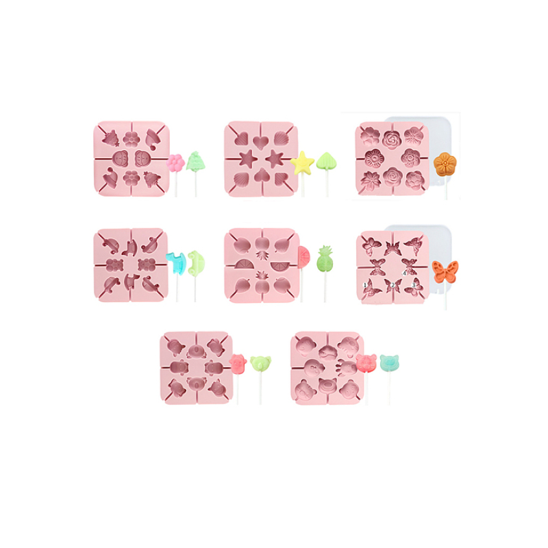 Koala/Butterfly/Flower Food Grade DIY Silicone Molds, Lollipop Moulds, Chocolate Hard Candy Sucker Maker