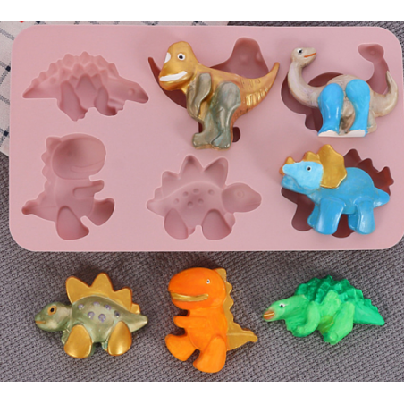 Silicone Molds, Cake Pan Molds for Baking, Biscuit, Chocolate, Soap Mold, Dinosaur