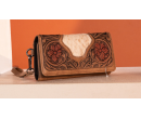 copy of TW Collection Floral Tooled Wallet - Coffee