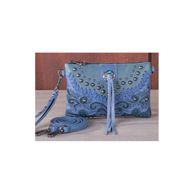 TW Collection Embroidered Scroll Collection Clutch