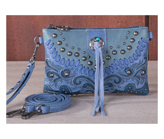 TW Collection Embroidered Scroll Collection Clutch