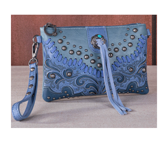 TW Collection Embroidered Scroll Collection Clutch
