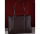 Croc Concealed Carry Wide Tote - Coffee