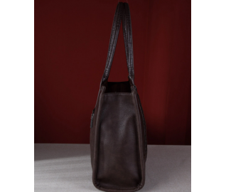 Croc Concealed Carry Wide Tote - Coffee