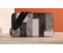 Denim Patchwork Wallet - Black &White