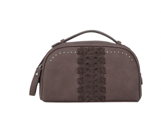 TW Collection - Braiding Design Purpose/Travel Pouch Coffee