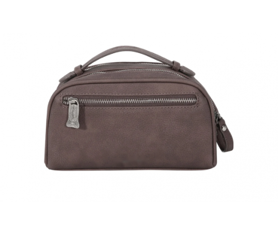 TW Collection - Braiding Design Purpose/Travel Pouch Coffee