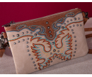 Embroidered Collection Clutch/Crossbody - White