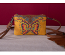 Embroidered Collection Clutch/Crossbody - Yellow