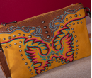 Embroidered Collection Clutch/Crossbody - Yellow