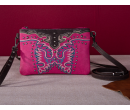 Embroidered Collection Clutch/Crossbody - Pink