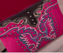 Embroidered Collection Clutch/Crossbody - Pink
