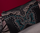 Embroidered Collection Clutch/Crossbody - Pink