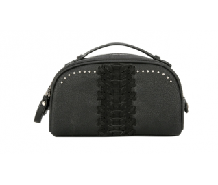 TW Collection - Braiding Design Purpose/Travel Pouch Black