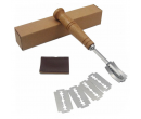 Stainless Steel Lame Bread Tool for Bakers, Handcrafted Bread Scoring Knife, with 5 Replaceable Blades & Wood Handle