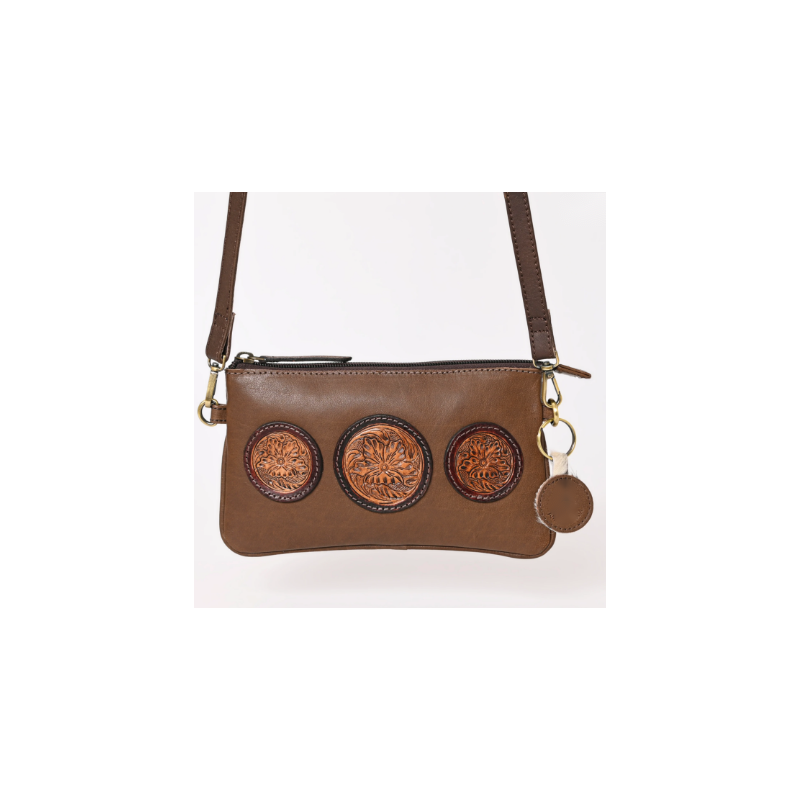 Hair-On Cowhide Collection Clutch - Copper