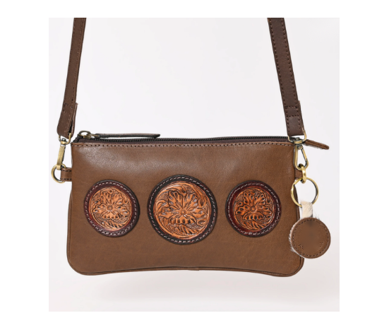 Hair-On Cowhide Collection Clutch - Copper
