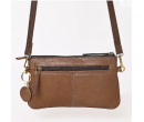 Hair-On Cowhide Collection Clutch - Copper