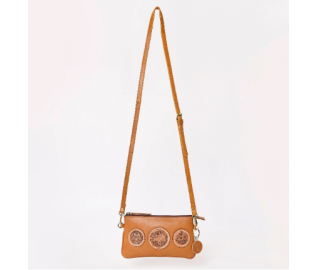 Hair-On Cowhide Collection Clutch - Yellow