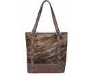 TW Collection Hair-On Cowhide Concealed Carry Tote Natural
