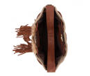 Cowhide Drawstring Hobo - Tan