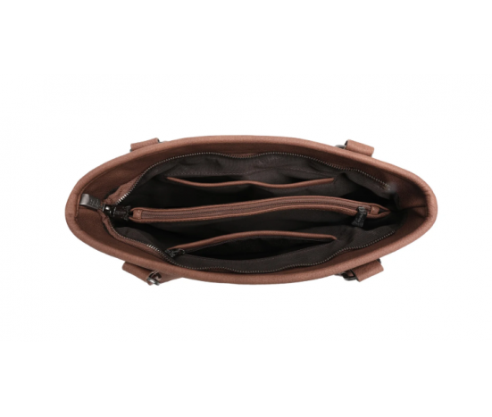 TW Collection Hair-On Cowhide Concealed Carry Tote Natural