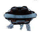 Cowhide Drawstring Hobo - Blue