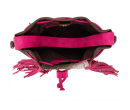 Cowhide Drawstring Hobo - Pink
