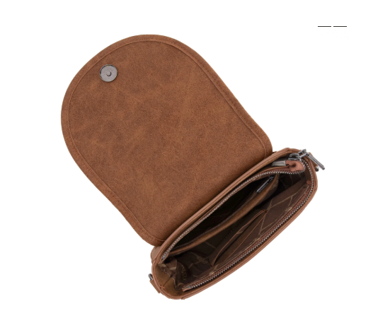 Saddle Bag Crossbody - Brown