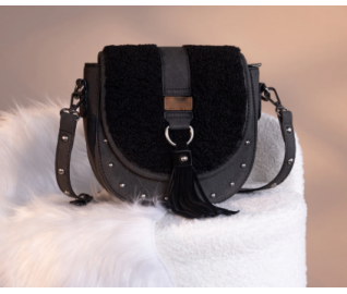 Saddle Bag Crossbody -Black