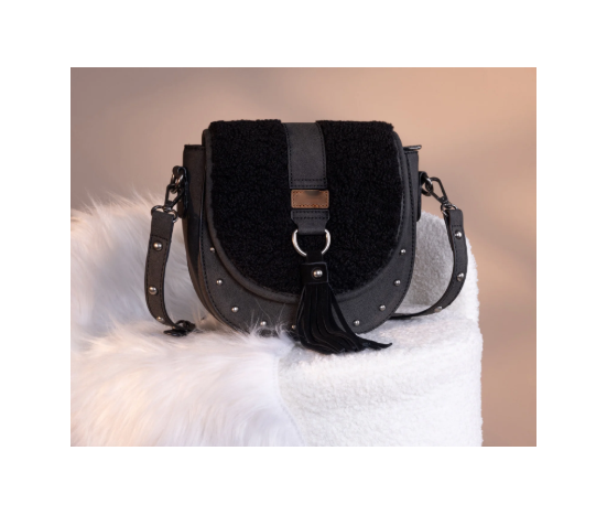 Saddle Bag Crossbody -Black
