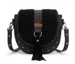 Saddle Bag Crossbody -Black