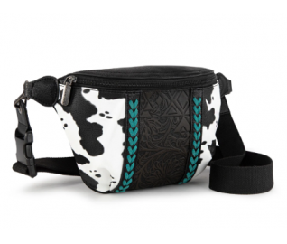 Western Tooled Collection Fanny Pack - Black