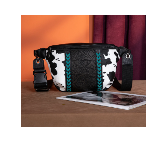 Western Tooled Collection Fanny Pack - Black