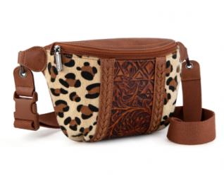 Western Tooled Collection Fanny Pack - Leopard