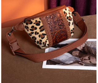 Western Tooled Collection Fanny Pack - Leopard