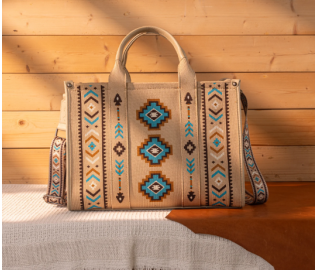 Dual Arrows Diamond Pattern Large Crossbody - Yellow