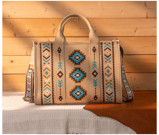 Dual Arrows Diamond Pattern Large Crossbody - Yellow