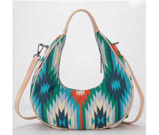 Crescent Crossbody Bag - Blue